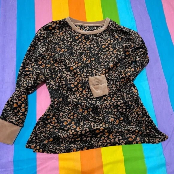 Cuddl Duds Thick Velvet Velour Sweater Longsleeve Shirt w/ Thumb Holes Petite M - Picture 3 of 11